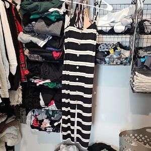 No Boundaries Black and White Striped Top